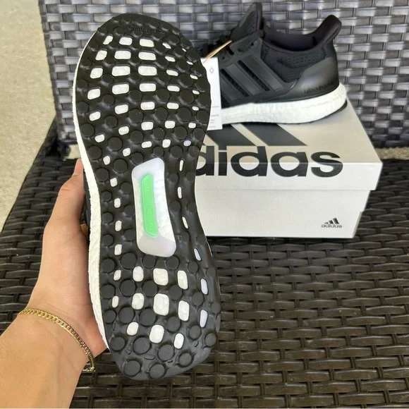 ADIDAS ULTRABOOST 1.0 DOUBLE BLACK - MENS 7 / WOMENS 8.5 - Picture 5 of 5